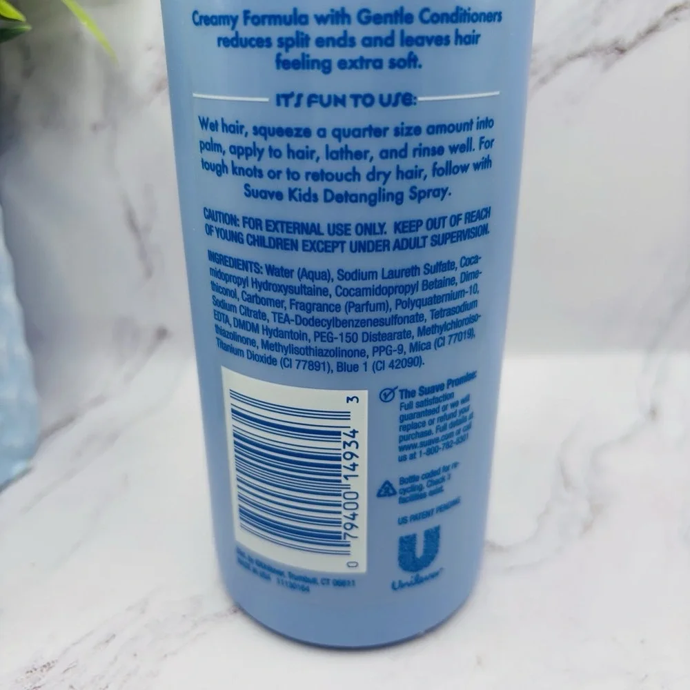 Suave For Kids 2-in-1 Shampoo Smoothers  Blueberry Thrills Detangling 18.1 fl.oz